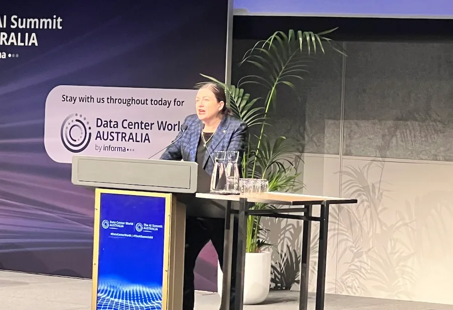 Professor Tanya Monro, Australia's Chief Defence Scientist, gave the headliner keynote,