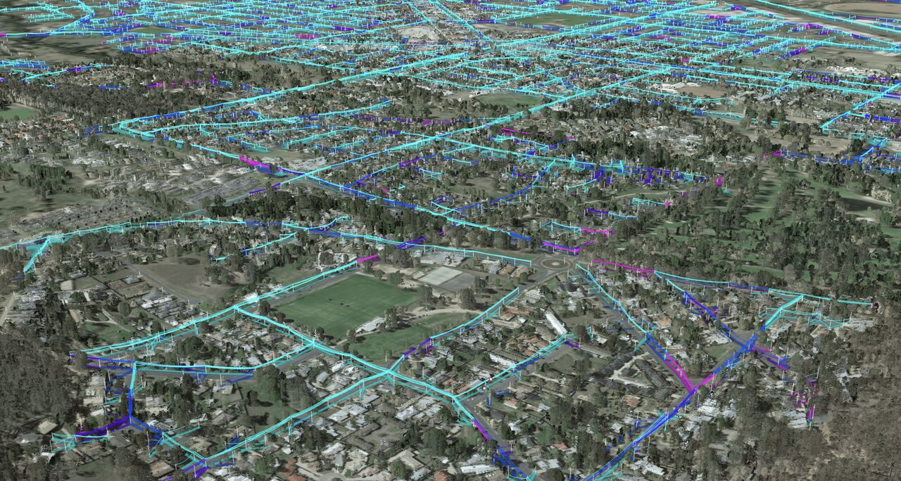A Neara digital twin of an urban distribution network